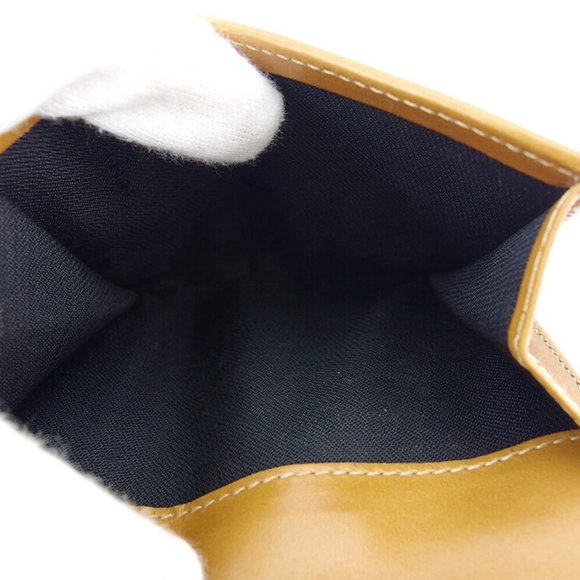 Authentic FENDI W hook purse pecan beige PVC �~ leather Auth used - Picture 5 of 9